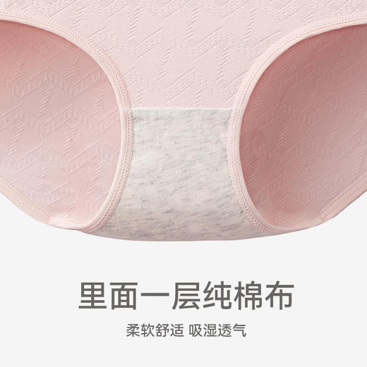 芬腾内裤女高腰全棉裆三角裤性感宽松大码透气舒适纯色纯棉短裤头 商品图2