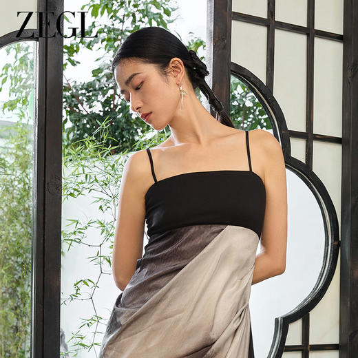 ZEGL设计师东方花影系列马蹄花耳环耳钩女新款爆款耳钉流苏耳饰品 商品图3