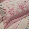 【6F】富安娜 床单四件\萌心小小熊，标准，粉 商品缩略图2