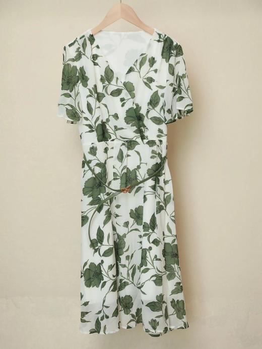 LPIUTY品牌直发⚠️贵妇团⚠️仲夏之夜⚠️Gucc*i同款稀缺面料⚠️手工金属蝴蝶腰带️！意大利纯手工定制⚠️法式优雅印花连衣裙 C148160 商品图7