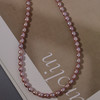 你们说今年总要戴一点紫色！安排九紫离火运 天然珍珠项链 bao亮强光 镜面 米珠项链5-6mm 时尚纯银扣 总长42cm 时髦温柔吸睛 新珠子 约起来吧 商品缩略图6