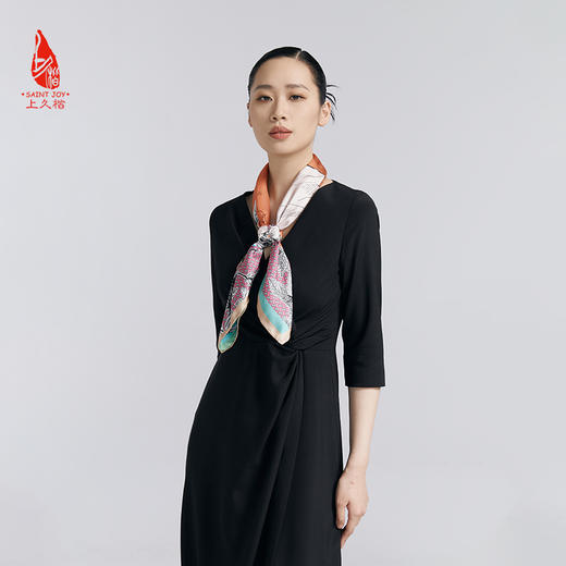 SAINTJOY/上久楷真丝方巾 双面印花真丝方巾  丽芙岭山 FJS24026 商品图2