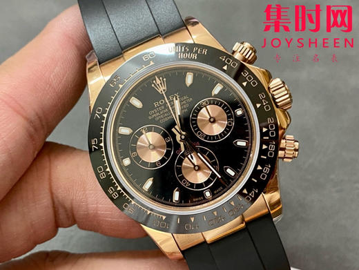 ROLEX劳力士 宇宙计型迪通拿系列 玫金黑盘 男士腕表 商品图1