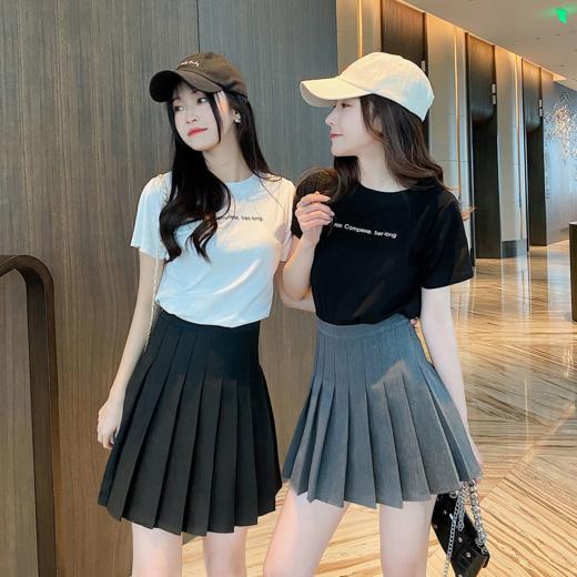 【带来赞到爆的显瘦效果】高腰防走光A字裙 优质面料清凉柔软舒适 含防走光内衬不粘腿内衬设计 不抽丝 不起皱 不掉色 商品图2