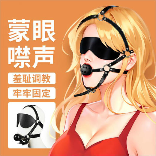 调情热销 皮革头部束缚调 教组合 号M78325 商品图0