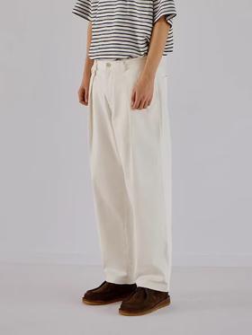 Evistub/E-3CCK03/长绒棉高密斜纹直筒微锥百搭工装裤