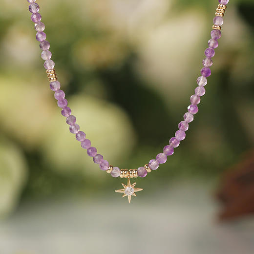 Manreya玛芮雅“紫霞仙子”紫水晶珍珠多巴胺手链、项链【答摩专属，礼袋+证书+礼盒】 商品图0