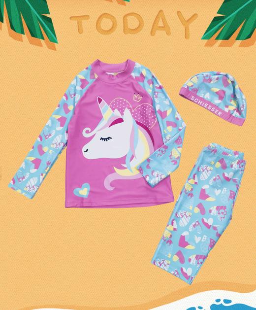 SCHIESSER德国舒雅女童泳衣三件套3F/23611E 商品图0