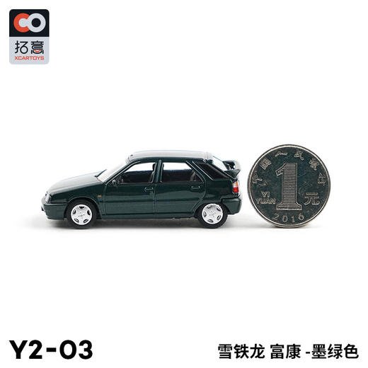 拓意合金车Y2-03雪铁龙富康墨绿色 商品图1