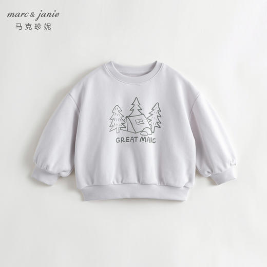 【户外风】马克珍妮秋装新款 男童宽松落肩运动卫衣231853 商品图2