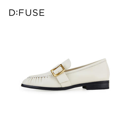 D:FUSE迪芙斯秋季新款薄底休闲鞋经典摩登金属扣乐福鞋休闲鞋豆豆鞋 DF43112361 商品图1
