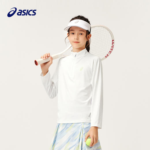 ASICS/亚瑟士童装2024年秋季新款男女童运动休闲长袖百搭针织T恤 商品图0