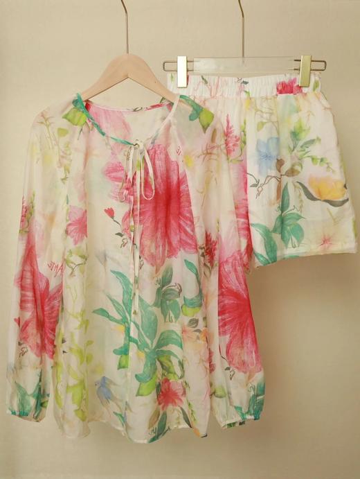 LPIUTY品牌直发！弗洛花园天丝 衬衫A02Y62059/短裤A02K62059 商品图1