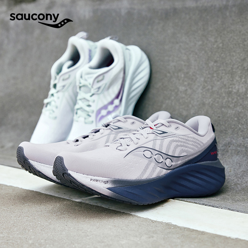 Saucony 索康尼新款TRIUMPH胜利22 男款减震舒适透气防滑耐久跑步运动鞋