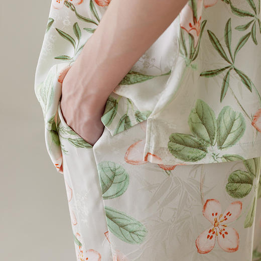 碎花蕾丝边高级感宽松女款家居服  芬腾 商品图3