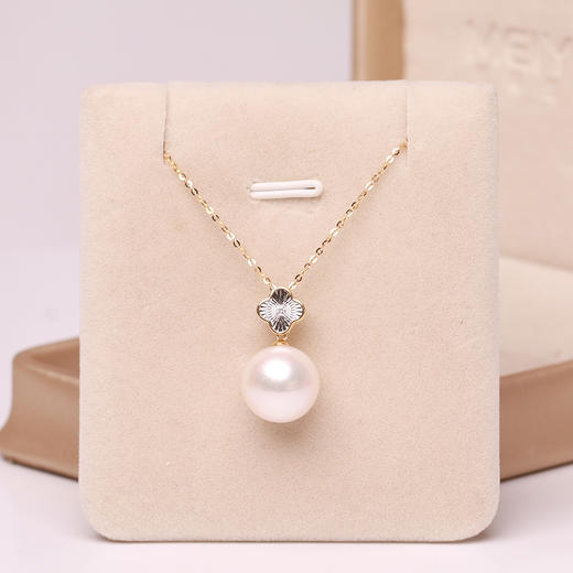 美裕 金18K淡水珍珠链牌11-12mm 108308W 商品图3