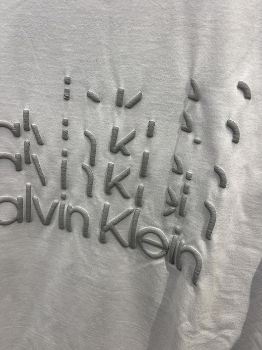 Calvin Klein/CK 男士纯棉圆领字母LOGO印花休闲透气短袖T恤 商品图3