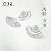 ZEGL设计师风影声声系列琉璃耳钉女新中式耳环新款爆款民族风耳饰 商品缩略图0