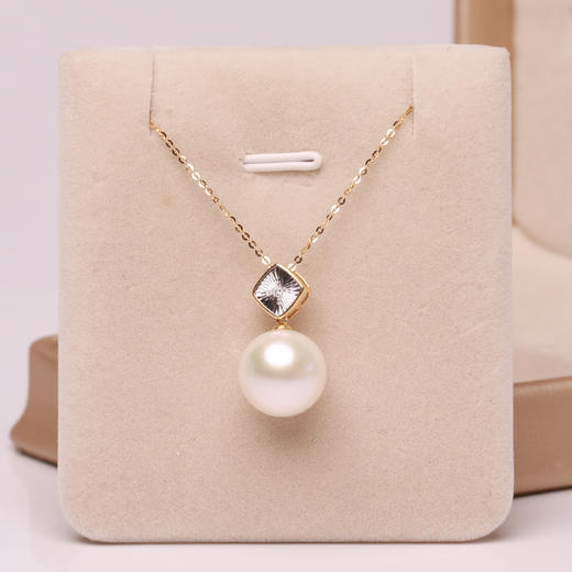 美裕 金18K淡水珍珠链牌11-12mm  108307W 商品图1