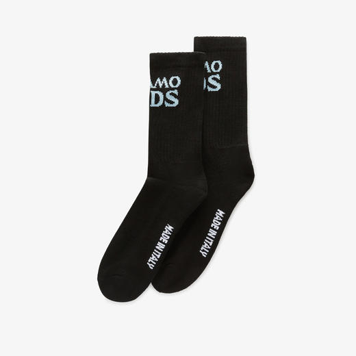 GCDS 男女通用字母徽标袜子 黑色 A1OU3800KD399 商品图1