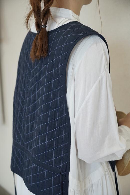 KHADI&CO 细棉布绗缝马甲​​(PICASSO Cambric Quilt Vest) 商品图3
