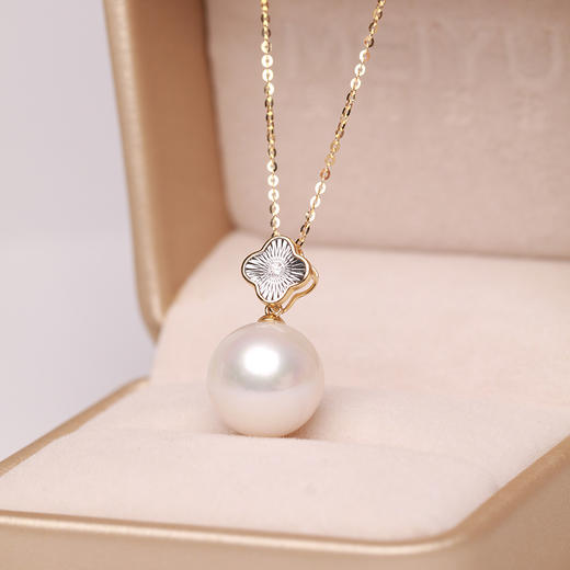 美裕 金18K淡水珍珠链牌11-12mm 108308W 商品图1