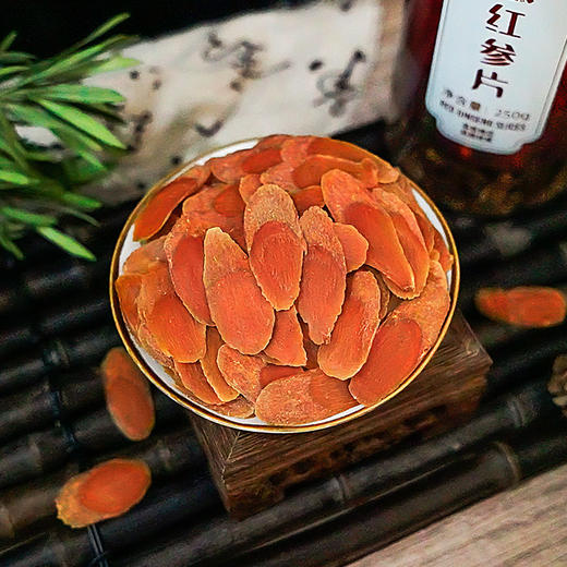 【红参片250g】生物圈系列长白山人参红参切片人参片实惠装 商品图5