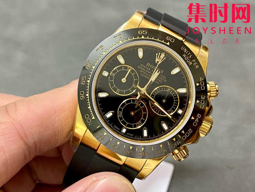 ROLEX劳力士 宇宙计型迪通拿系列 黄金黑盘 男士腕表 商品图2