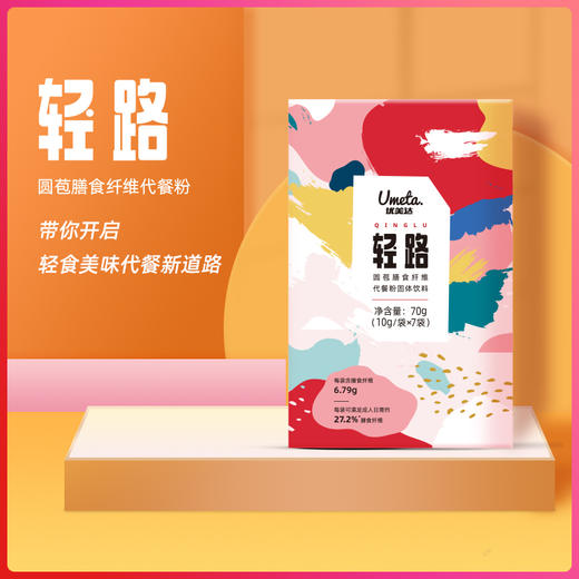 VIP【轻路 膳食纤维代餐】圆苞膳食纤维 多种美味随心搭 ，“轻”生活由此开始 （10g/袋*7袋） 商品图1