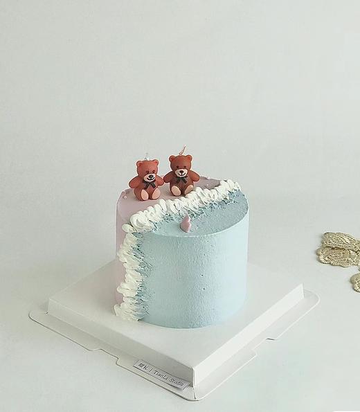 【优品系列】---加高款三层夹心【一起看海】情人节，七夕，520蛋糕 商品图0