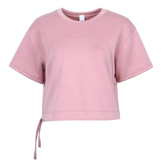 跃牌【倚窗听雨】系列 瑜伽服女砂洗莫代尔褶皱抽绳运动T恤DA64 商品图4