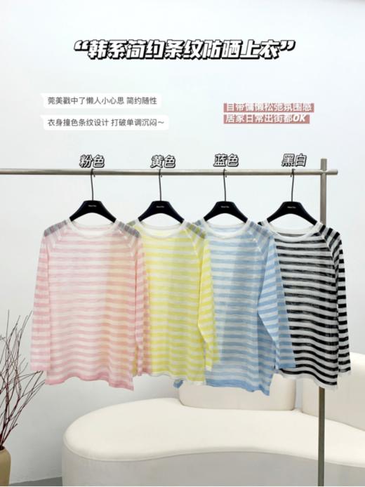 🌻【温柔显白耐年龄】天丝棉条纹防晒罩衫：✅认准面料！清涼透气、吸湿排汗、亲肤舒适❗❗❗ 商品图0