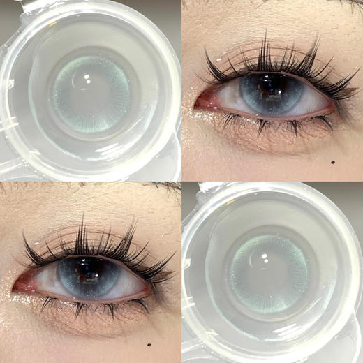 HUOHUOCON 炫蓝蘑菇 半年抛 两片 14.2mm 参考着色 13.5mm 基弧 8.6 含水 38% 新锐国货 商品图1