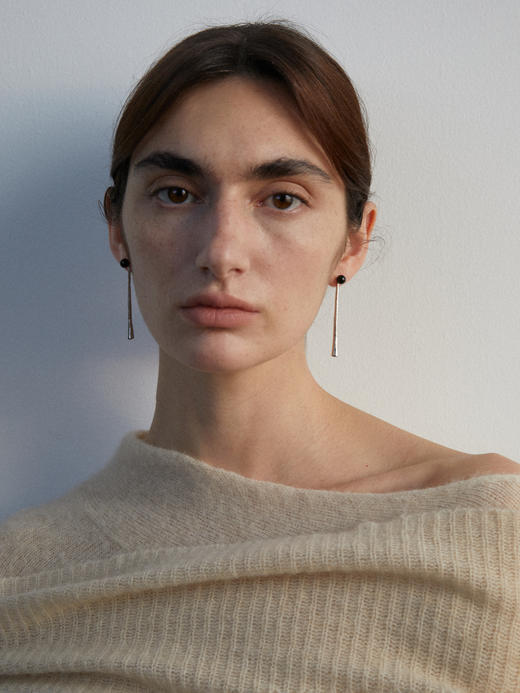 ABOAB｜ONYX CYLINDER Earrings [耳环  银 / 金 ]【SURROUND】 商品图1