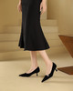 westory春秋新款时尚优雅单鞋钻小尖头气质百搭中跟单鞋女W24CE74851 商品缩略图10
