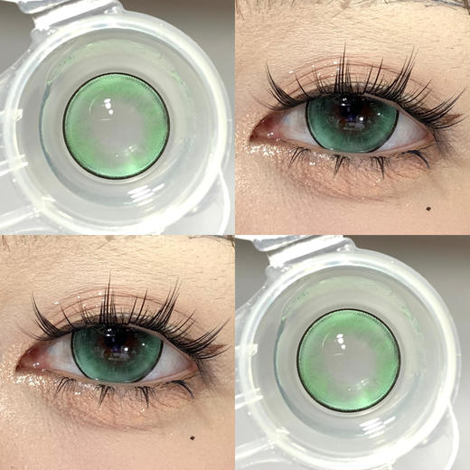 HUOHUOCON 绿光蜥蜴 半年抛 两片 14.5mm 参考着色 13.9mm 基弧 8.6 含水 38% 新锐国货 商品图1