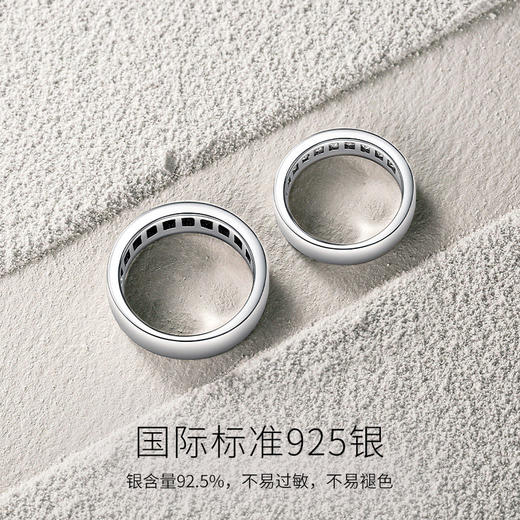 【日暮情侣对戒】Fanci范琦银饰【时光恋人系列】时尚轻奢小众 商品图2