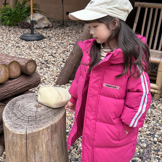 反季清仓第一波！俊淳韩国KR中长款连帽加厚羽绒棉服 商品图8