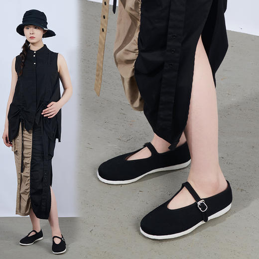 内联升女鞋手工单鞋千层底春夏加密礼木兰8217A-FA 商品图2