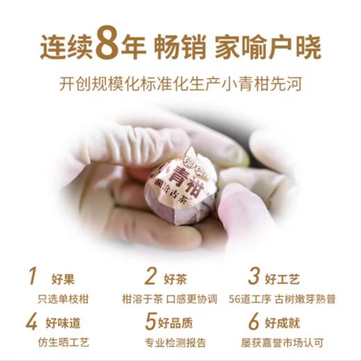 澜沧古茶2022年茶妈妈新会小青柑陈皮普洱茶柑普250g 商品图1