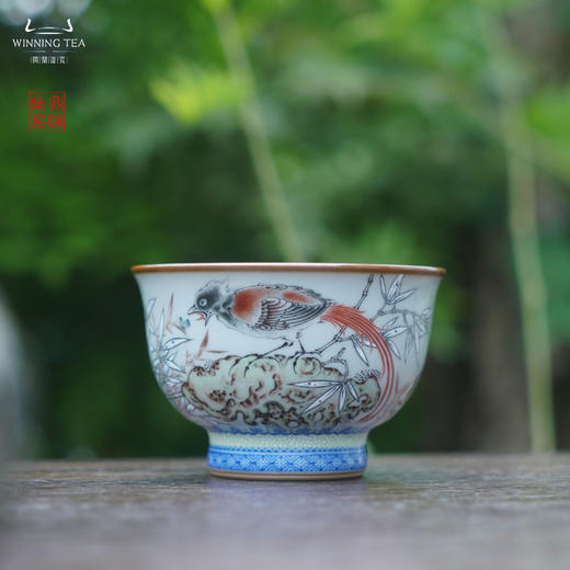 问鼎汝瓷鼎峰柴窑天青天河杯（胸有成竹）（缺货） 商品图0