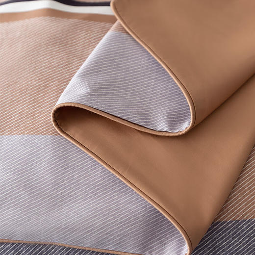 Hugo Boss  ICONIC条纹贡缎印花四件套  203×230cm 商品图3