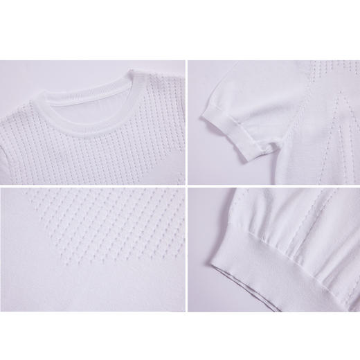 司歌针织衫宽松圆领短袖上衣G891178y 商品图1