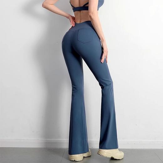 跃牌【化蝶双飞】系列 裸感提臀瑜伽喇叭裤女TM0166 商品图0