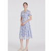 司歌提花雪纺短袖收腰连衣裙A891093X 商品缩略图2