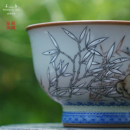 问鼎汝瓷鼎峰柴窑天青天河杯（胸有成竹）（缺货） 商品图2