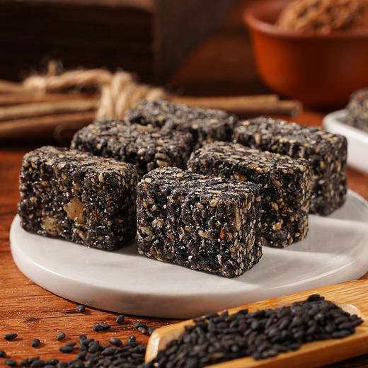 【29.9到手80包！黑芝麻核桃桑葚酥】传承美味，甄选原料看得见，桑葚/黑米/核桃仁/黑芝麻/花生仁，下午茶休闲小吃，传统手工坚果酥糖L 商品图1