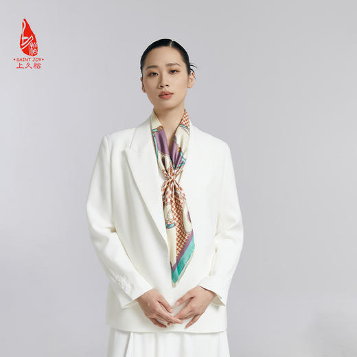 SAINTJOY/上久楷 真丝方巾   链锁千羽   FJS24011 商品图6