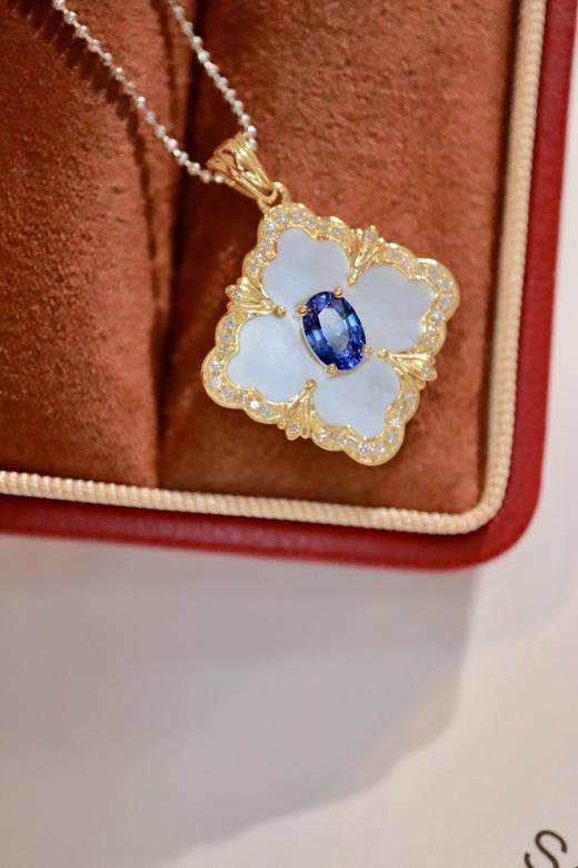 0.56ct 蓝宝石吊坠 商品图6