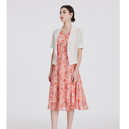 司歌修身外套短袖一粒扣轻薄春夏B891005X 商品图4